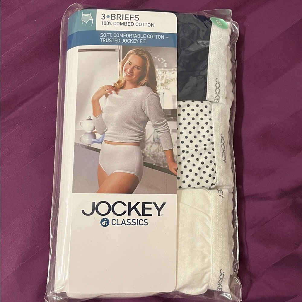 Jockey Classics Cotton Briefs in White and Black